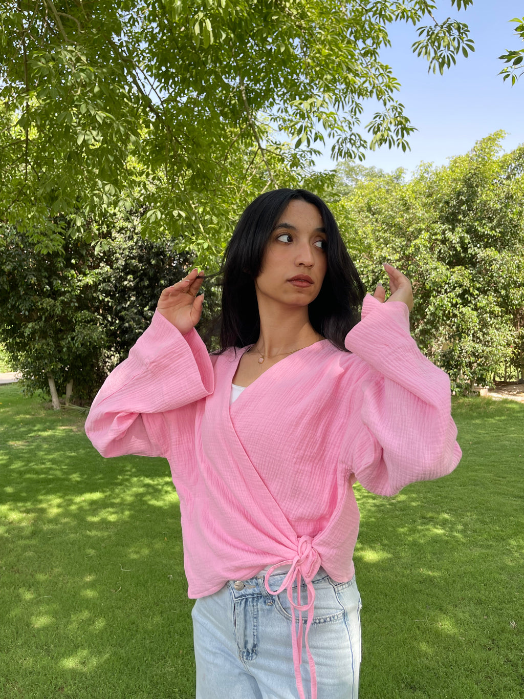 Bow Blouse pink
