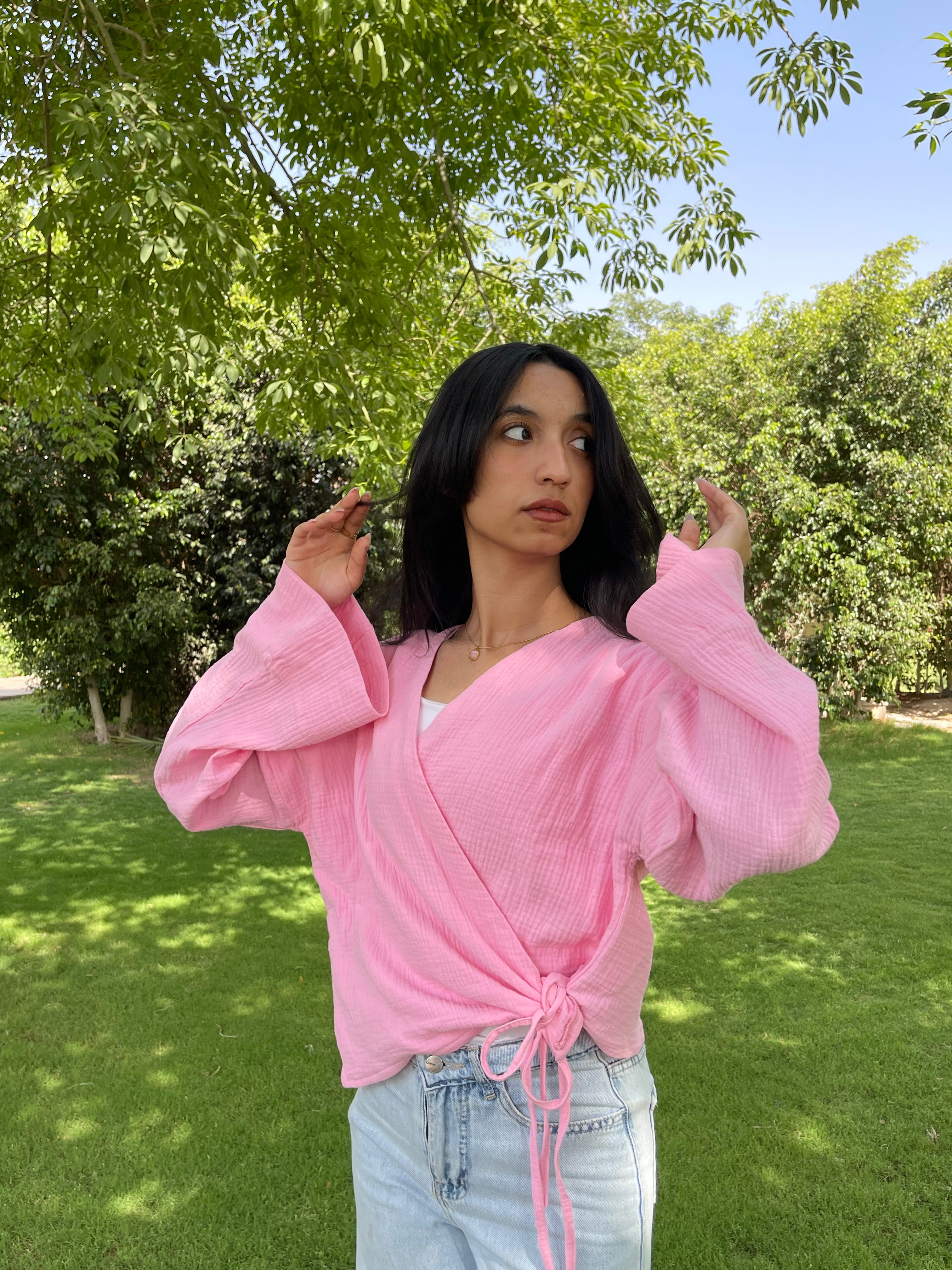 Bow Blouse pink