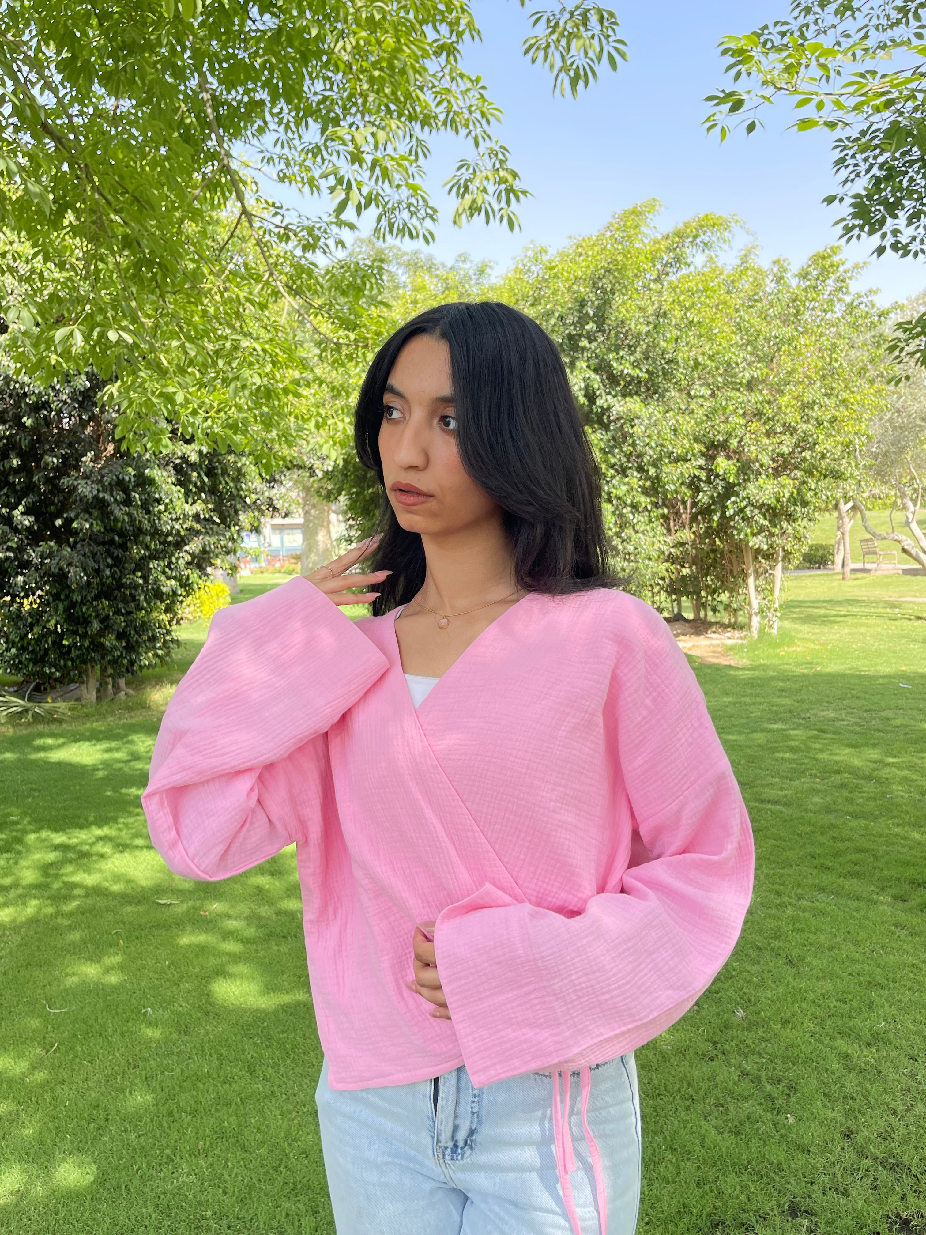 Bow Blouse pink