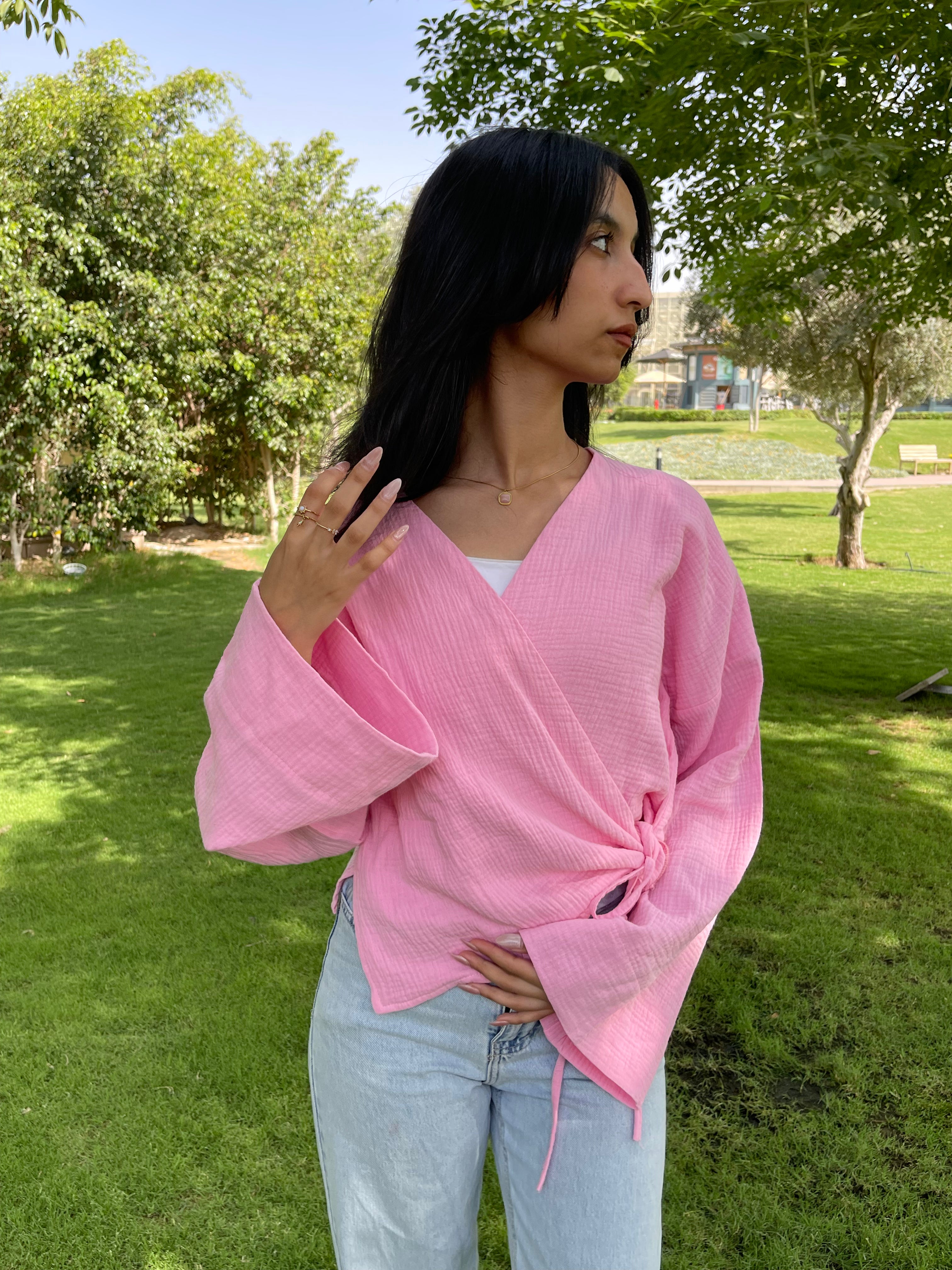 Bow Blouse pink